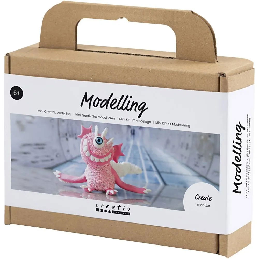 Mini Craft Kit Modelling, light pink, Monster Sally, 1 pack