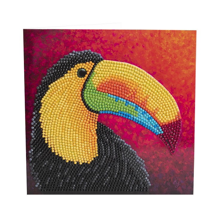 Toucan- Crystal Art Card Kit 18x18cm