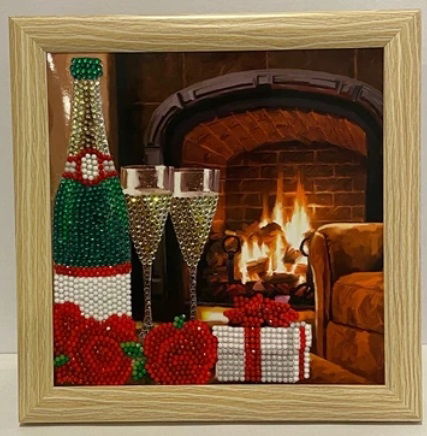 Wood Effect Frame 21 x 21cm for Crystal Art Card