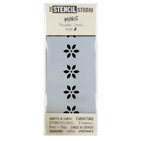 Nordic Flower Border Craft Stencil