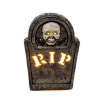 Painted Tombstone Lantern ceramic bisque for Halloween Paint Your Own Pottery and seasonal décor