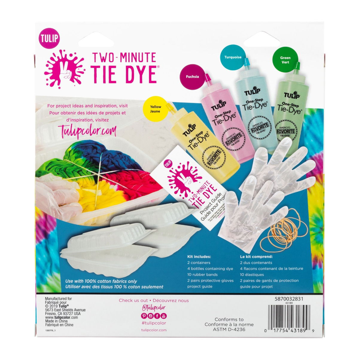 Tulip Fruit Punch Two-Minute Tie Dye Kit