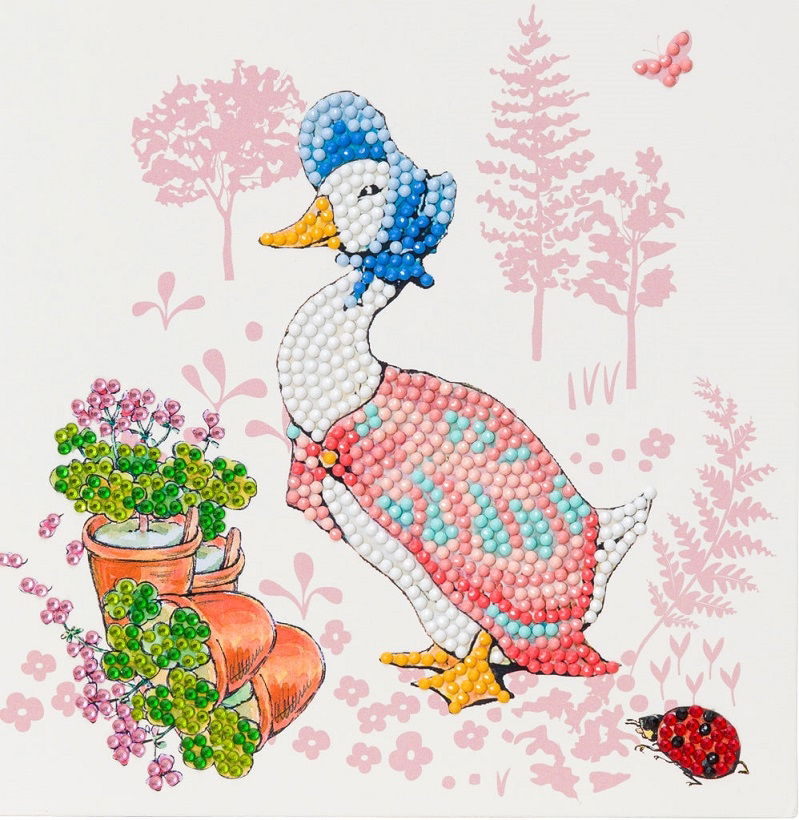 Jemima Puddle-Duck 18x18cm Crystal Art Card Kit