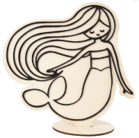 CH791956 Mermaid Wooden Figure