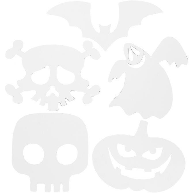 Halloween Motifs - White Card 25 x 17cm