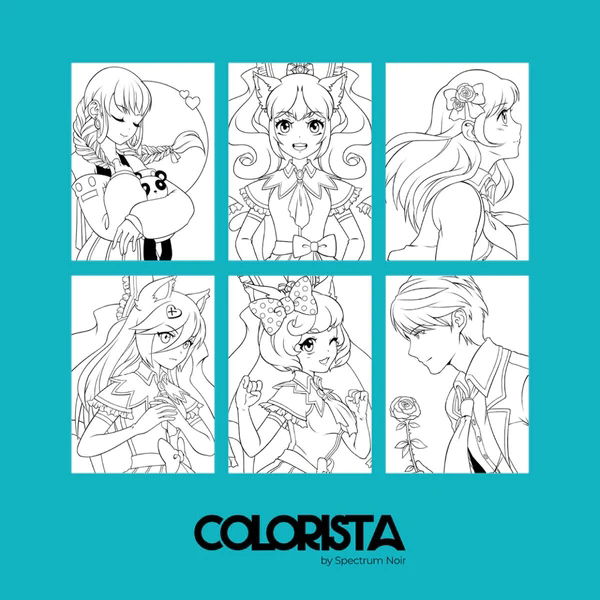 Stars of Manga - Colouring Kit (12 pc)