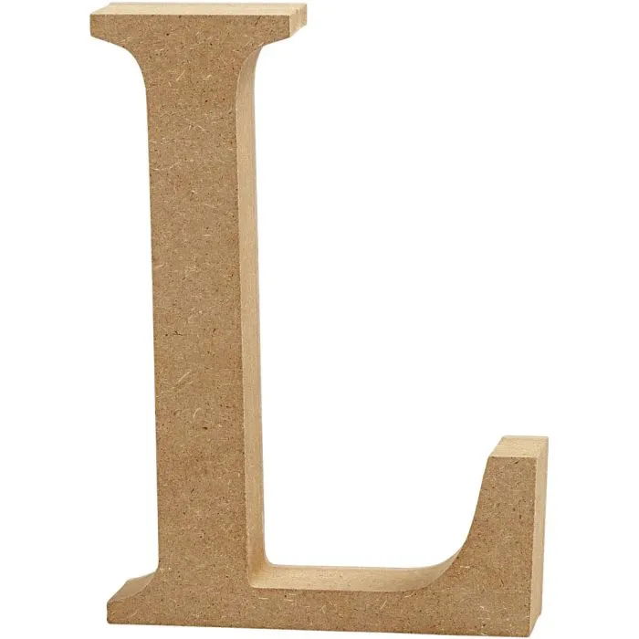 LETTER L - MDF - H: 13cm WIDTH 2cm