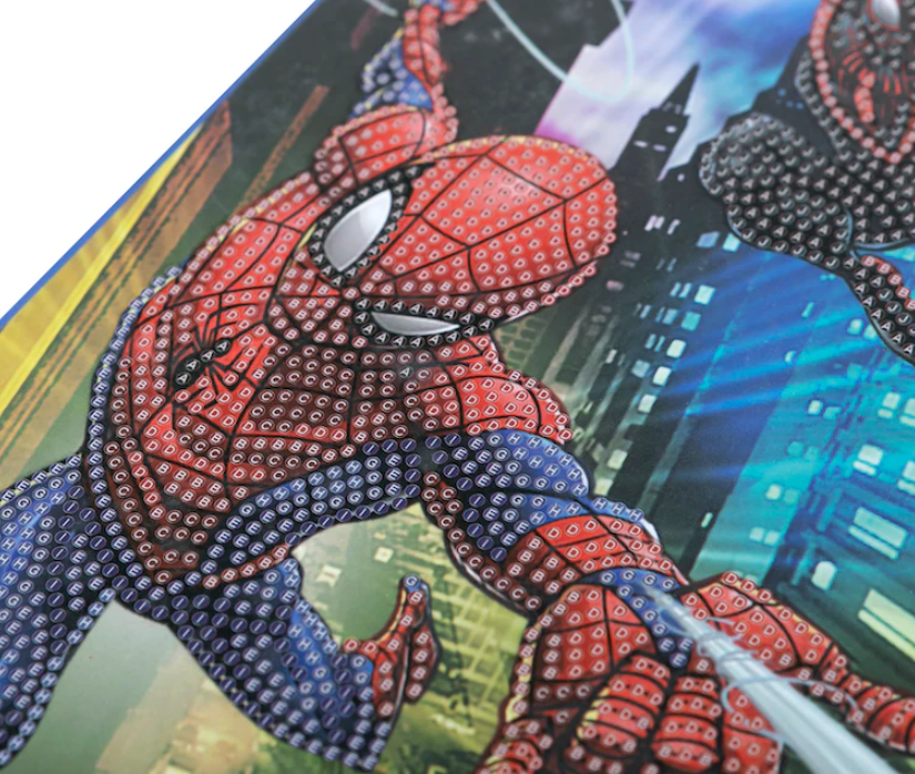 Spiderman 18 x 26cm Crystal Art Notebook Kit