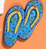 BISQUIES FLIP FLOPS 3.25" l