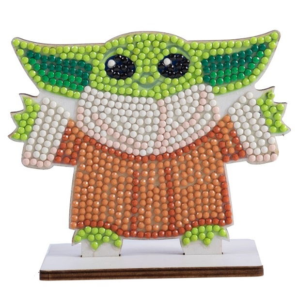 Grogu- Star Wars Crystal Art Buddy Kit 11x8 cm approx`