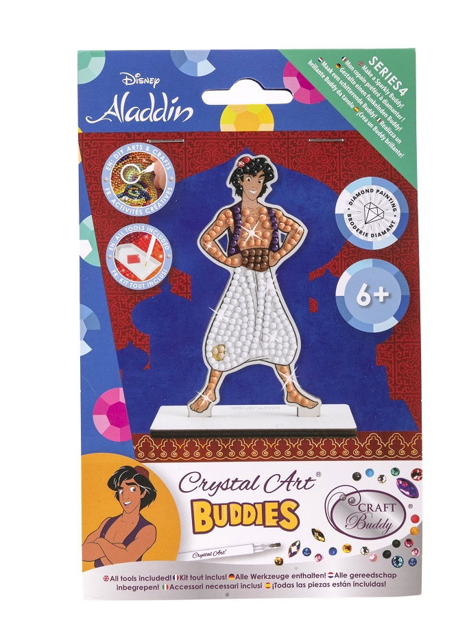 CAFGR-DNY035-01 Aladdin- Disney Crystal Art Buddy Kit packaging