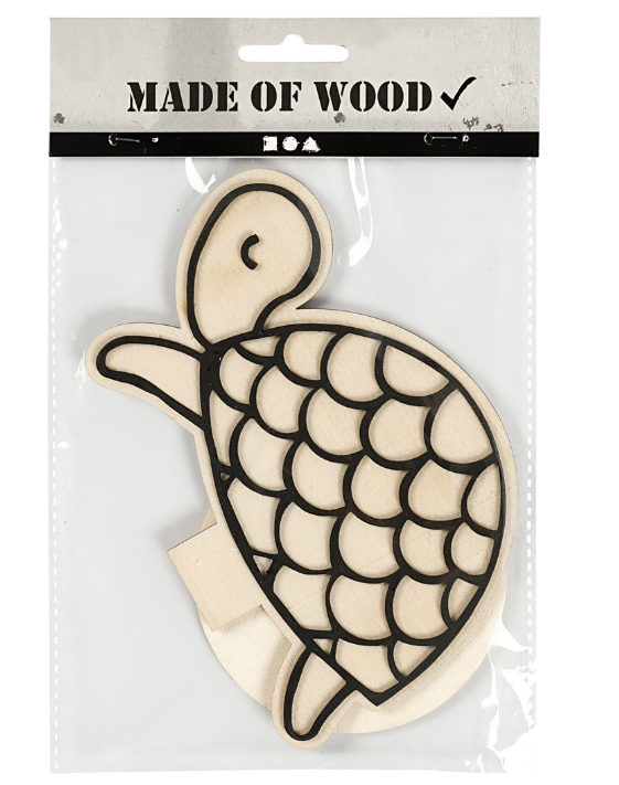 CH791958 Turtle Wooden Figure in pack