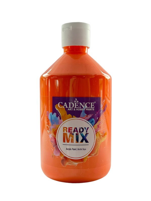  Orange Ready Mix Acrylic Paint 500ml