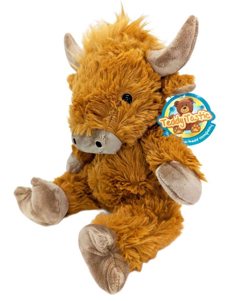 Hippy the Highland Cow- TeddyTastic Build Your Own Bear