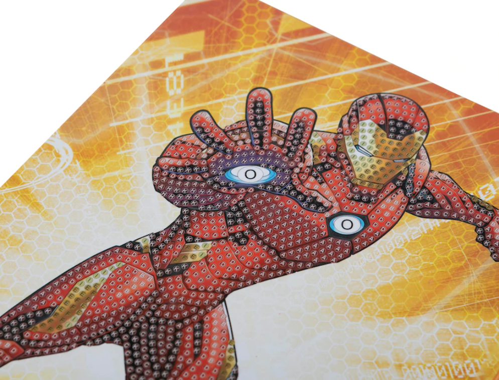 Iron Man 18 x 26cm Crystal Art Notebook Kit