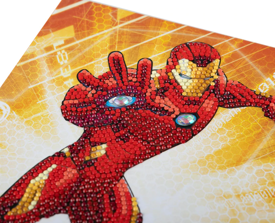 Iron Man 18 x 26cm Crystal Art Notebook Kit