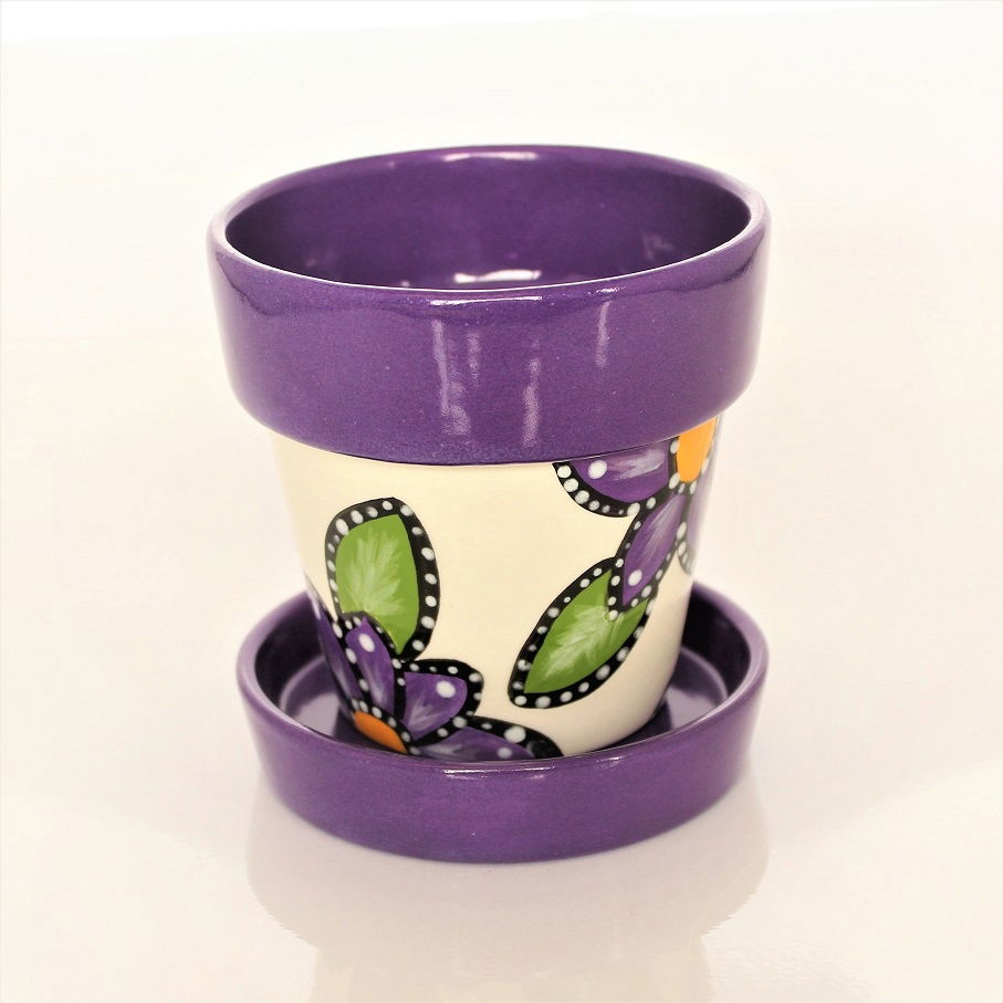 Small Flower Pot and Saucer