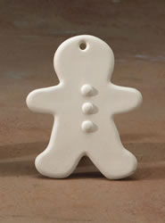 GINGERBREAD MAN ORNAMENT 3.25"h