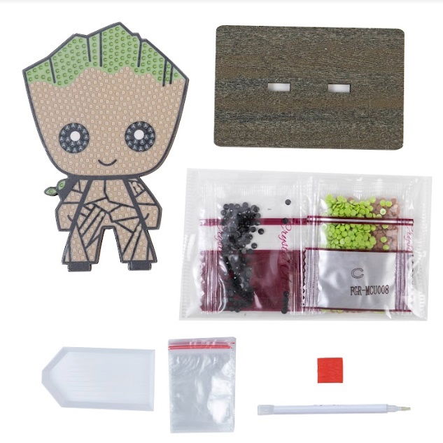 Groot-  Marvel MCU Crystal Art Buddy Kit 11x8cm approx