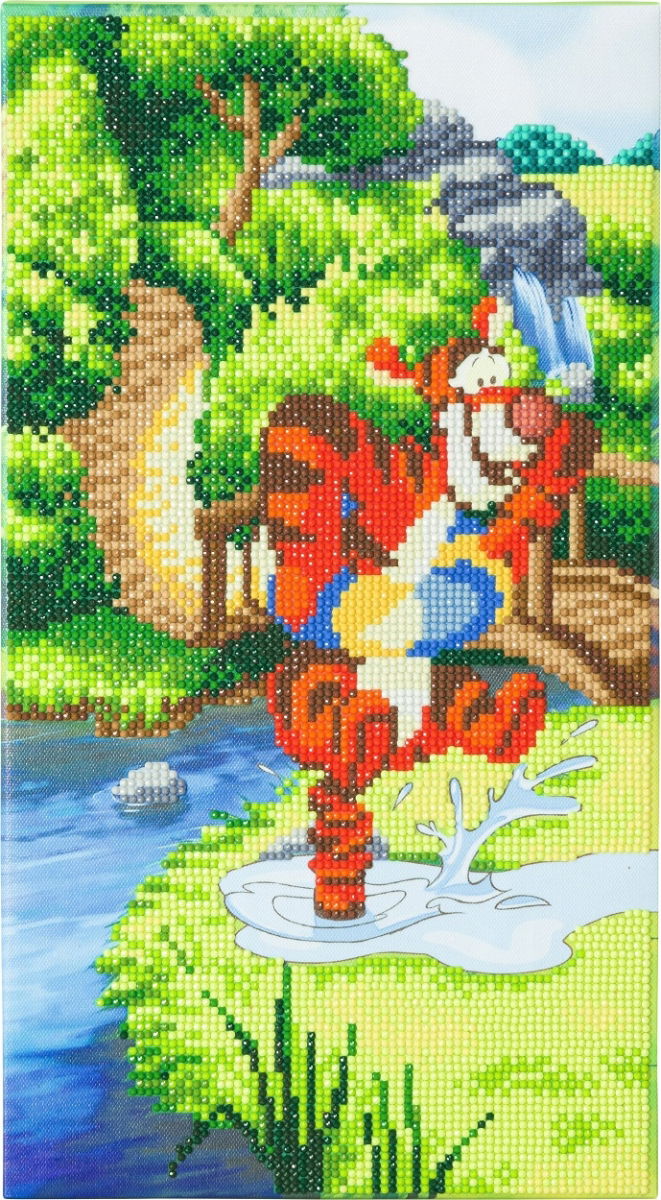 CAK-DNY950TT Bouncing Tigger - Disney Crystal Art Canvas Kit Trio