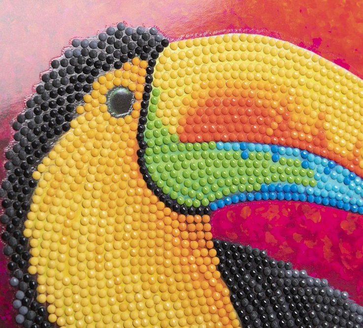 Toucan- Crystal Art Card Kit 18x18cm