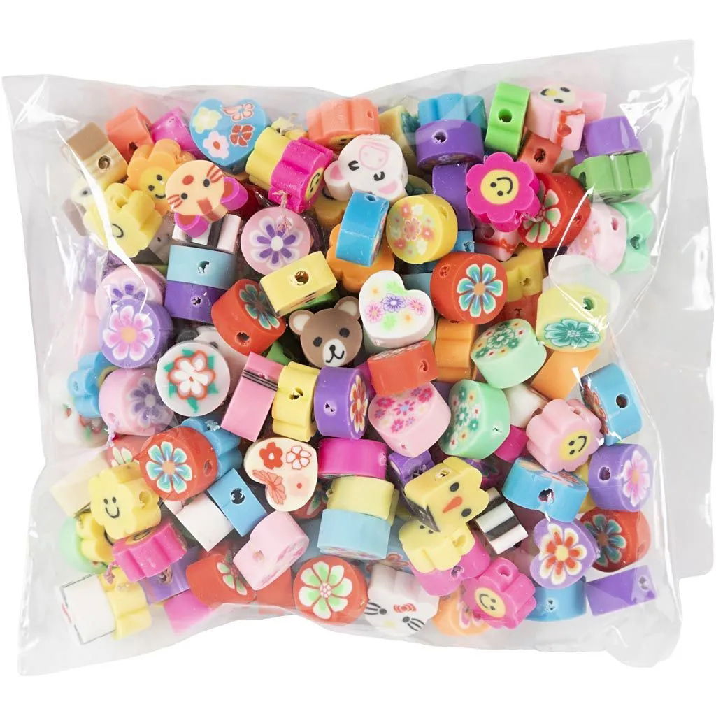 CH7361420 Animal and Flower Beads for Jewellery Making Packaged