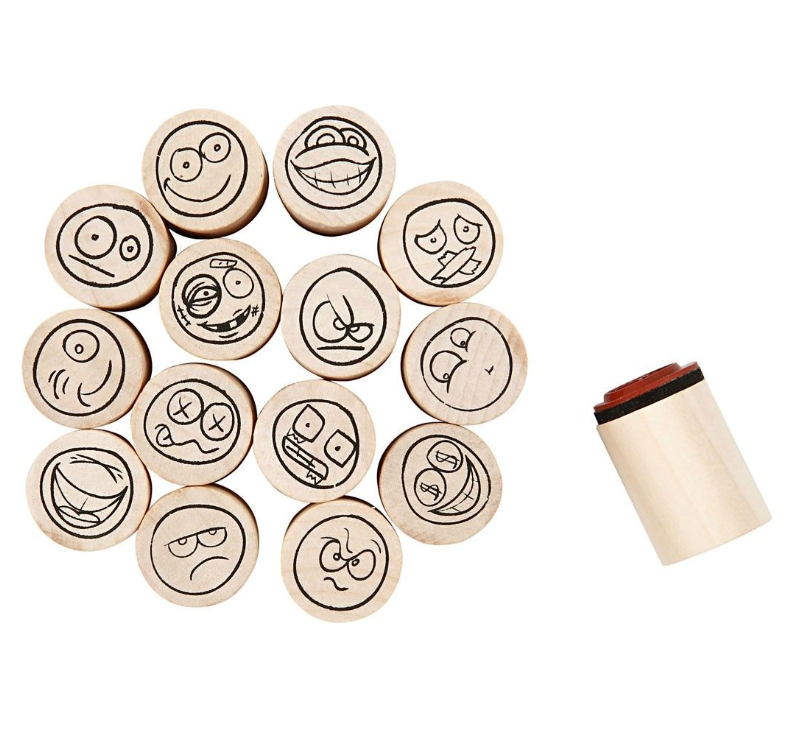 Deco Art Stamps Smiley 20mm CH28581