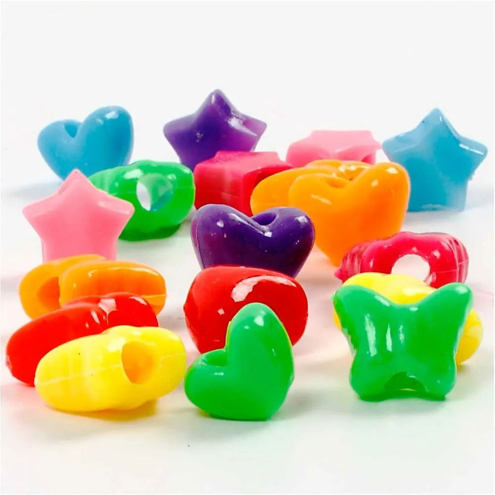 Novelty Shape Beads 10mm Assorted