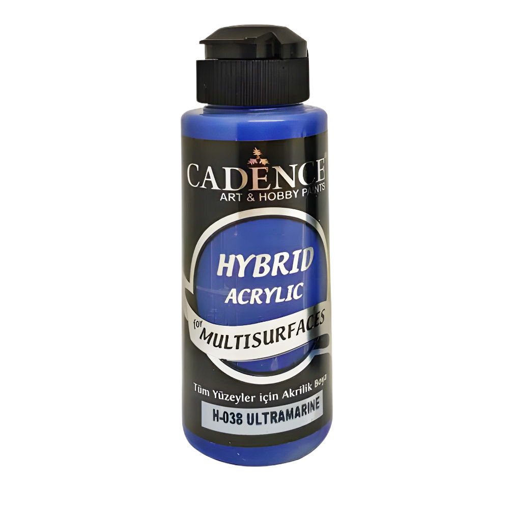 HSG-038 Ultramarine -Hybrid Glitter Multisurface Acrylic Paint 120ml