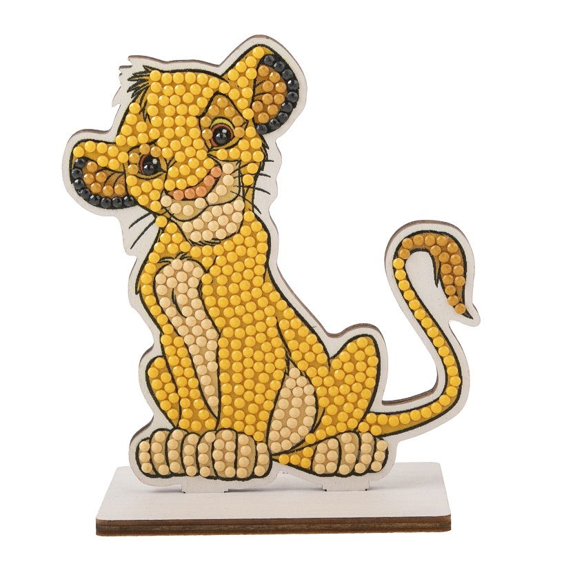 CAFGR-DNY036 Simba- Disney Crystal Art Buddy Kit completed