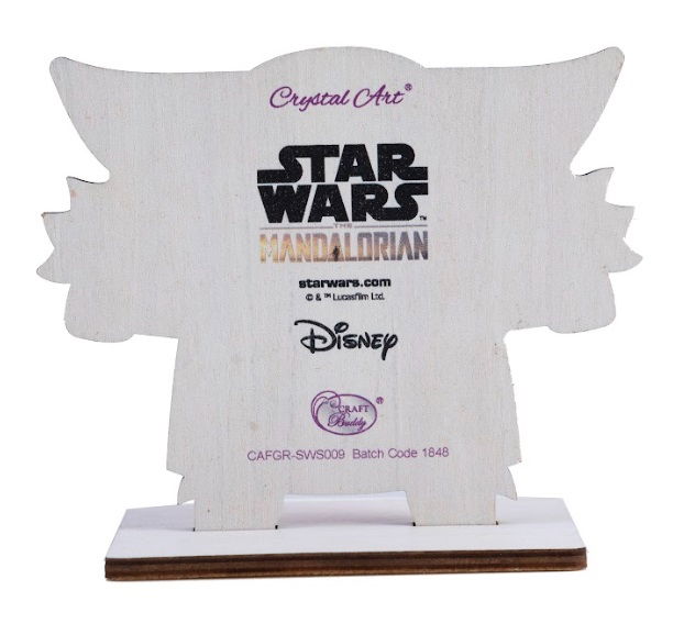 Grogu- Star Wars Crystal Art Buddy Kit 11x8 cm approx`