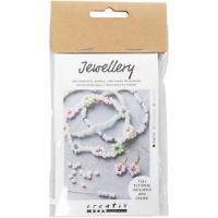 CH970867 Mini Craft Jewellery Kit, Elastic Bracelet and Earrings