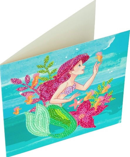 CCK-DNY803 Disney Ariel the Little Mermaid Crystal Art Card Kit (2)