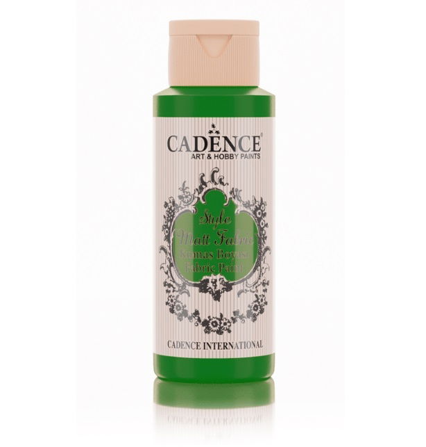 CHF632 Grass Green Style Matt Fabric Paints Cadence Bottle