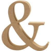 SYMBOL & - MDF - H: 13cm WIDTH 2cm