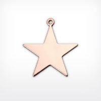 H958 Copper Blank for Enamelling and Crafts- Five Pointed Star