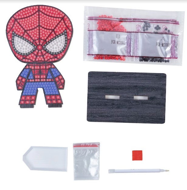 Spiderman- Marvel Crystal Art Buddy Kit 11 x 8cm approx