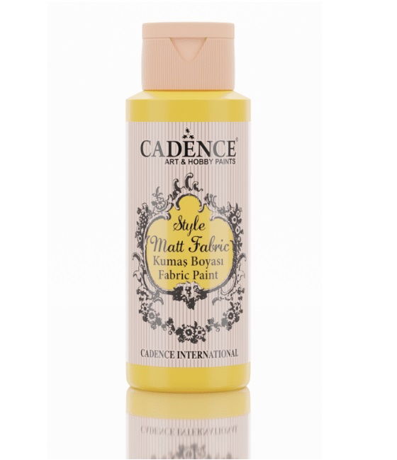 CHF635 Lemon Yellow Style Matt Fabric Paints Cadence Bottle