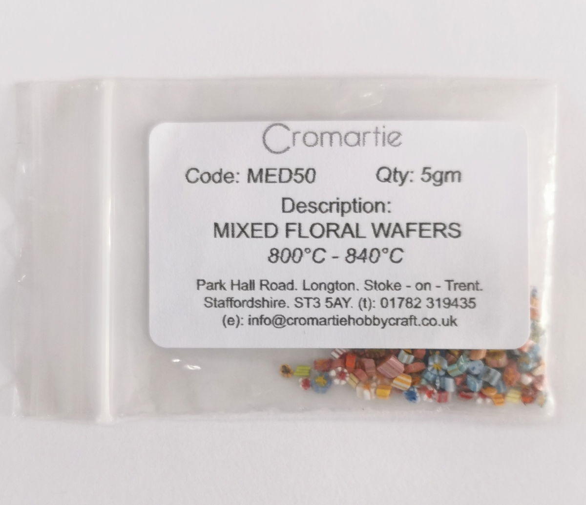 Mixed Floral Wafers for Enamel Jewellery 2.5g