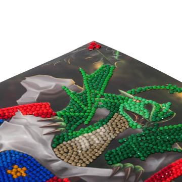 CCK-XM34 Dragon Gift Crystal Art Card Kit closeup