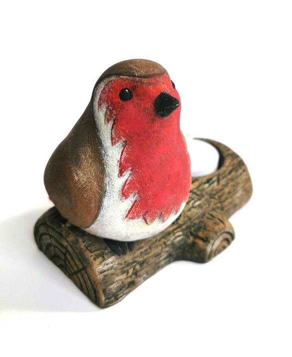 Robin Tealight Holder C-7018(right)