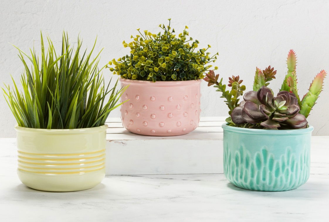 Textured Planter (3 designs)