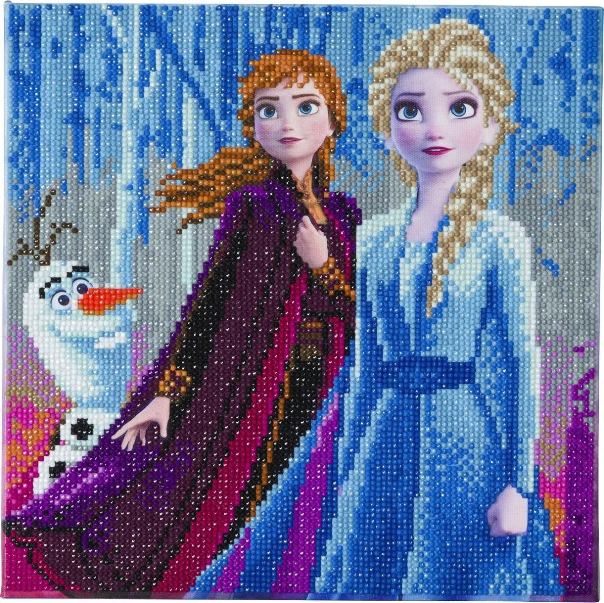 Elsa, anna & Olaf - Crystal Art Kit 30 x 30cm