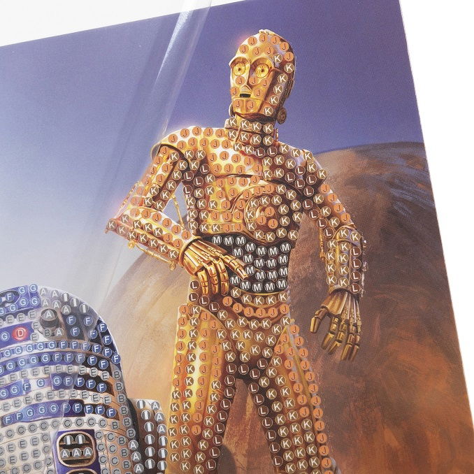 R2-D2 & C-3PO- Crystal Art Card Kit 18x18cm