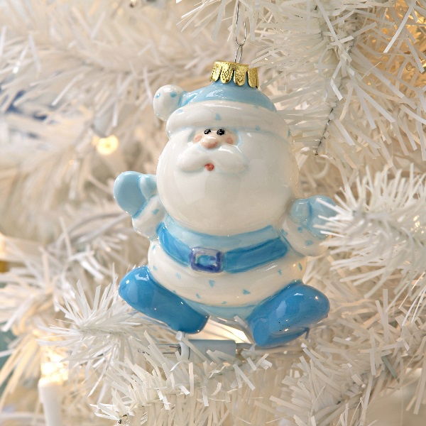 SANTA ORNAMENT 4"H