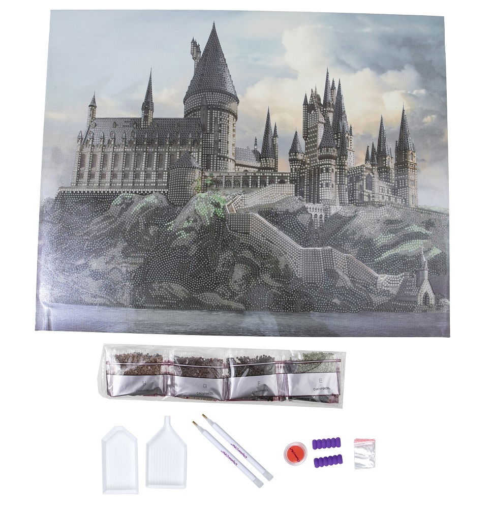 HOGWARTS CASTLE CRYSTAL CANVAS  HARRY POTTER 40X50m