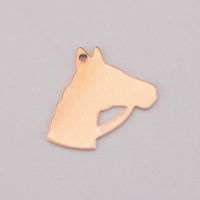 9004160 Pendant Horses Head Enamelling