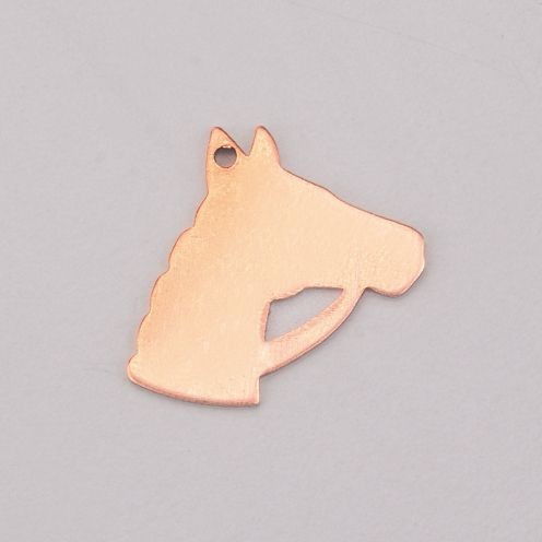 9004160 Pendant Horses Head Enamelling