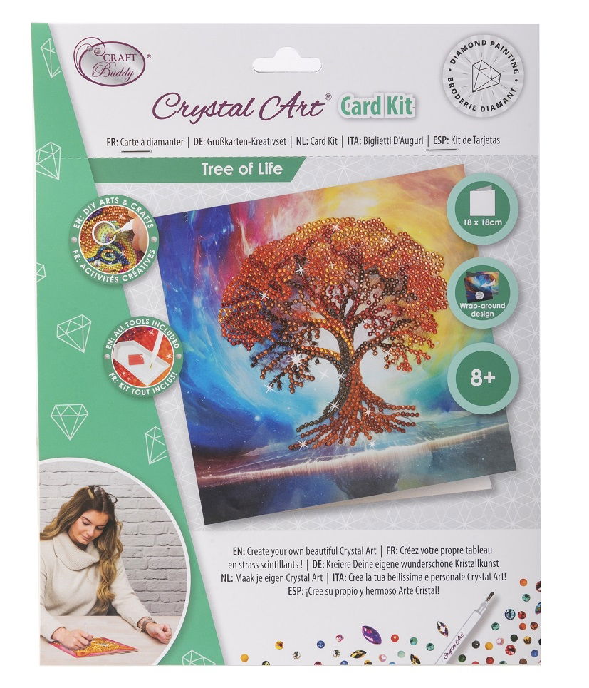 Tree of Life- Crystal Art Card Kit 18cm