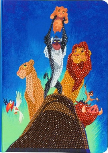 CANJ-DNY600 Lion King Pride Rock Disney Crystal Art Notebook Kit (front)